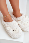 Kapcie Owieczki Damskie Futrzane Białe Phaeia