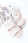 Children's Sandals With Drawstring Beige Cutie-Pie