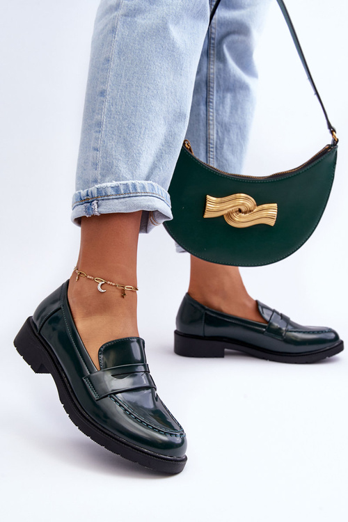 Women's Classic Moccasins Green Faradays