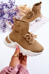Children's Sport Shoes High Sock Beige Nickie