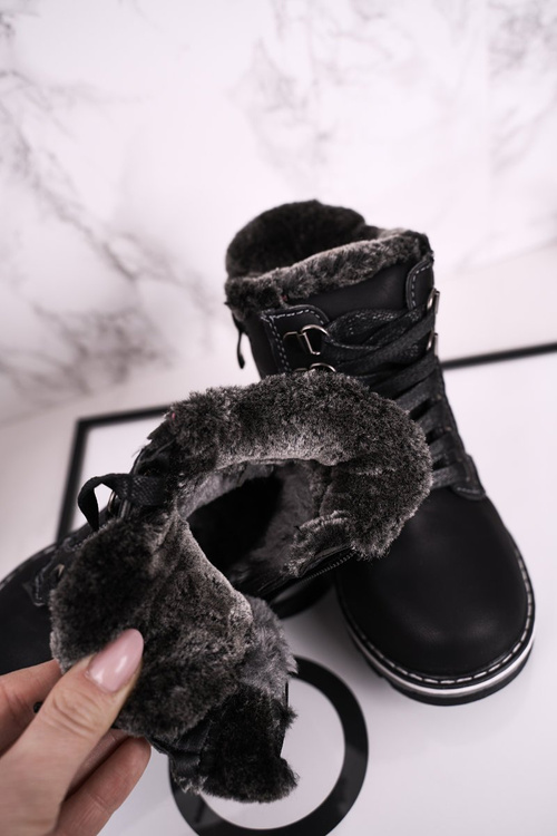 Children's Boots Insulated With Fur Black Luke