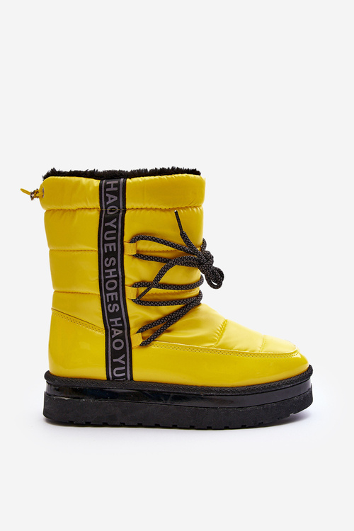 Women's Snow Boots with Yellow Laces Lilara