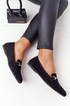 Women's Loafers Sergio Leone MK711 Suede Black