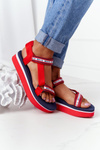 Foam Sandals On A Platorm Big Star HH274A102 Red