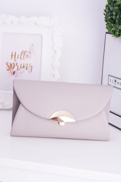 Grey Clutch Handbag on Chain