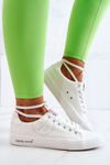 Tenisówki Damskie Niskie Cross Jeans Białe JJ2R4053C