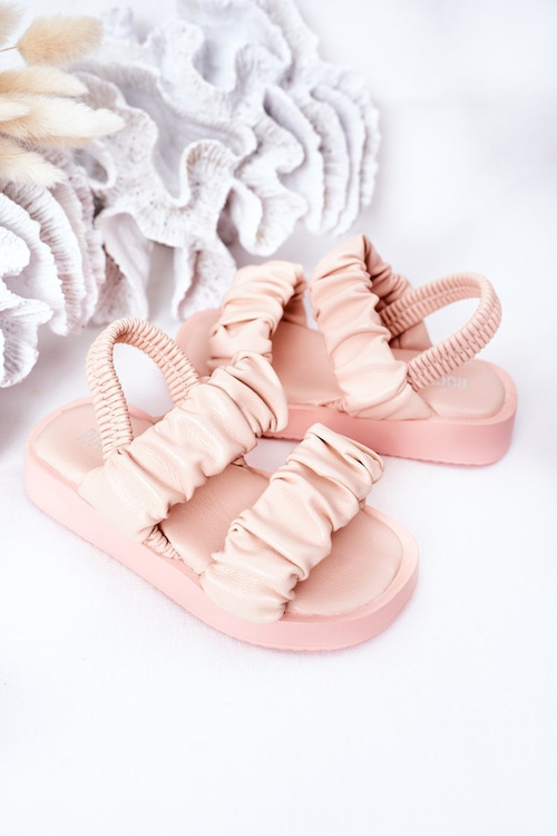 Children's Sandals With Drawstring Pink Sweetness