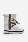 Women's Snow Boots with Lacing White Lilara