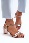 Champagne Wedge Sandals Glindra