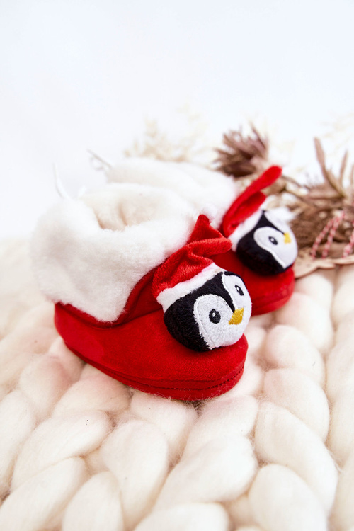 Children's Warm Penguin Red