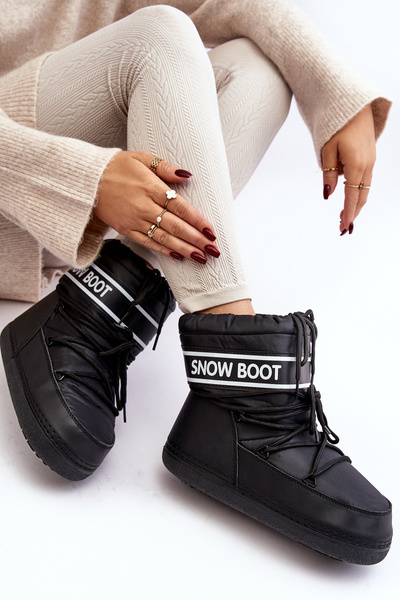 Women's lace-up snow boots beige Soia