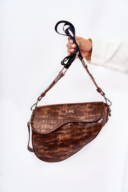 Women's saddle bag GOE ZNJ041 Brown