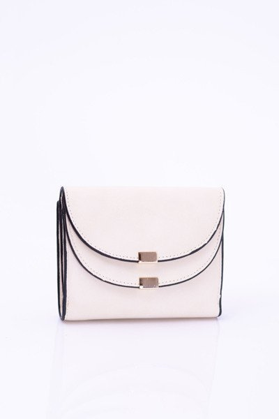Small Women's Beige Wallet Purse