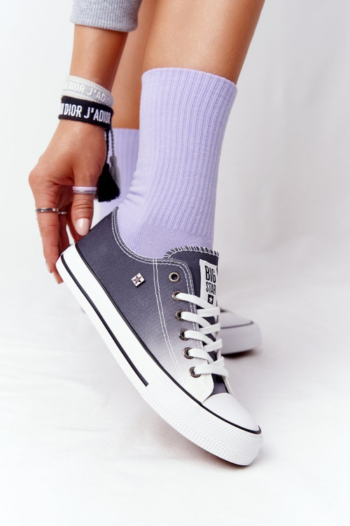 Trampki Wiązane Ombre BIG STAR Czarne HH274128