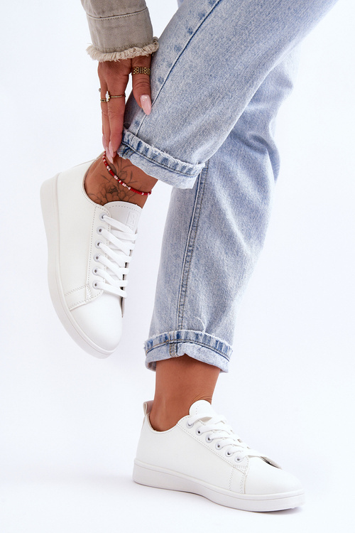 Women's Leather Classic Sneakers White Unlimited