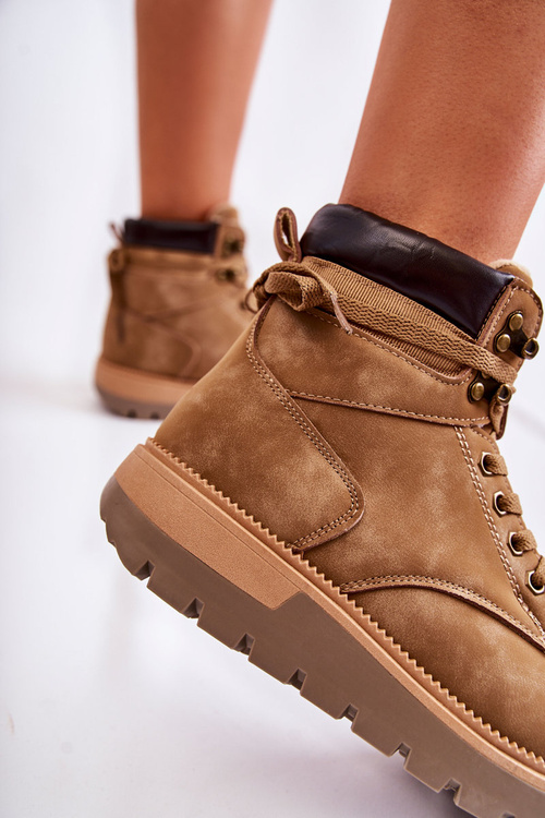 Leather Booties On The Platform Brown Ressa