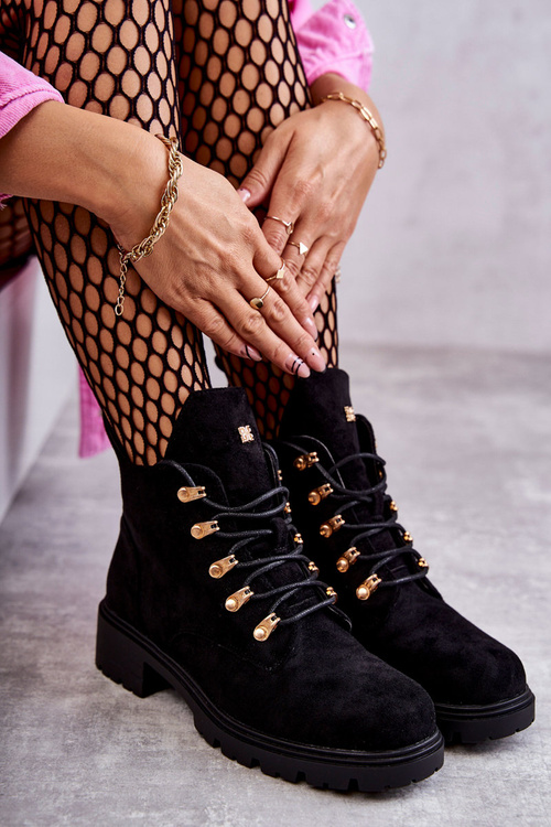 Classic Women's Suede Boots Black Telma