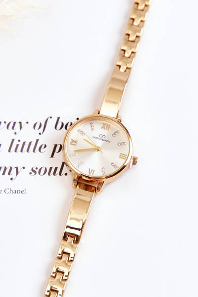 Fashionable Watch With Cubic Zirconia Giorgio & Dario Gold
