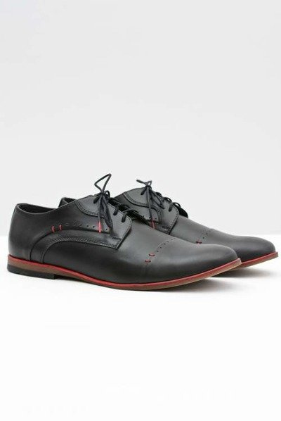 Elegant Men's Black Leather Half Boots Isacco