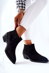 Suede Slip-on Boots Black Assanella