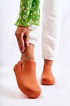 Fashionable Rubber Clogs Orange Meriko