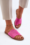 Women's Suede Flip-Flops Pink Amite