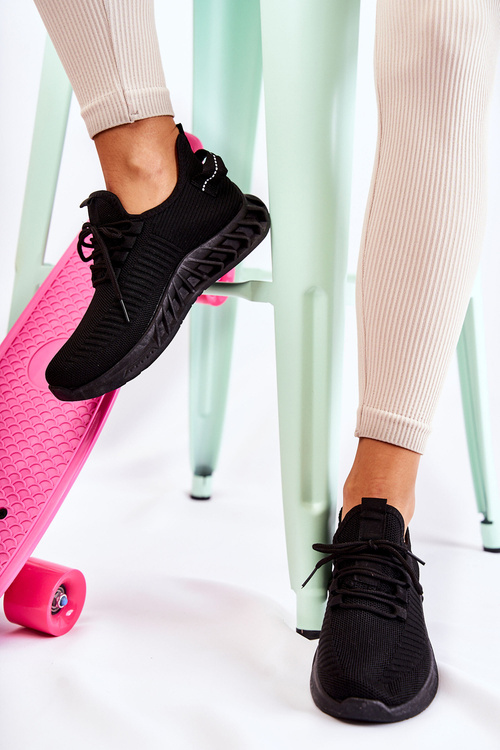 Women's sports material shoes Black Lenney