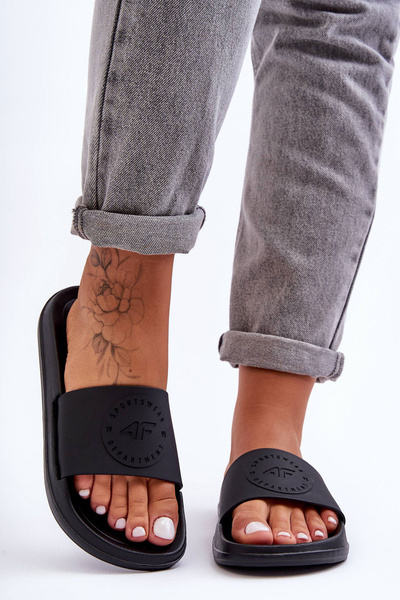 Damskie Klapki Sportowe 4F 4FSS23FFLIF069-72S Czarne