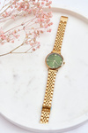Women's Waterproof Watch Green Dial Giorgio&Dario Gold