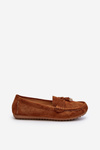 Mokasyny Damskie Klasyczne Zamsz Camel Ontala N22-995
