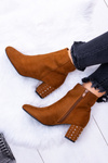 Warm Women's Stiletto Boots Brown Jocasta
