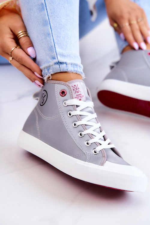 Women's High Sneakers Cross Jeans JJ2R4057C Grey