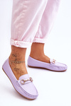 Classic Leather Loafers Purple Verona