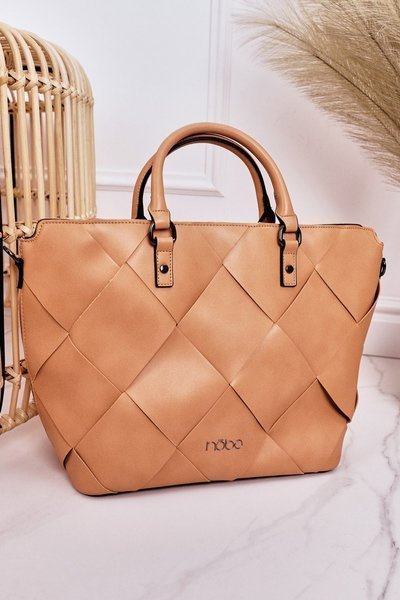 Women's Shopper Bag NOBO NBAG-K1250 Beige