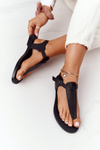 Leather Sandals Flip-flops Big Star HH274700 Black