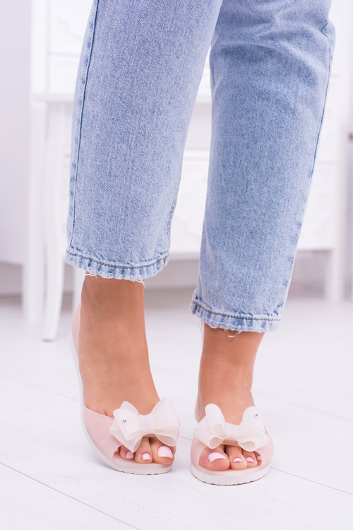 Lu Boo | Rubber Ballerina Ballerina Ballet Flats Docked Powder Pink Candy