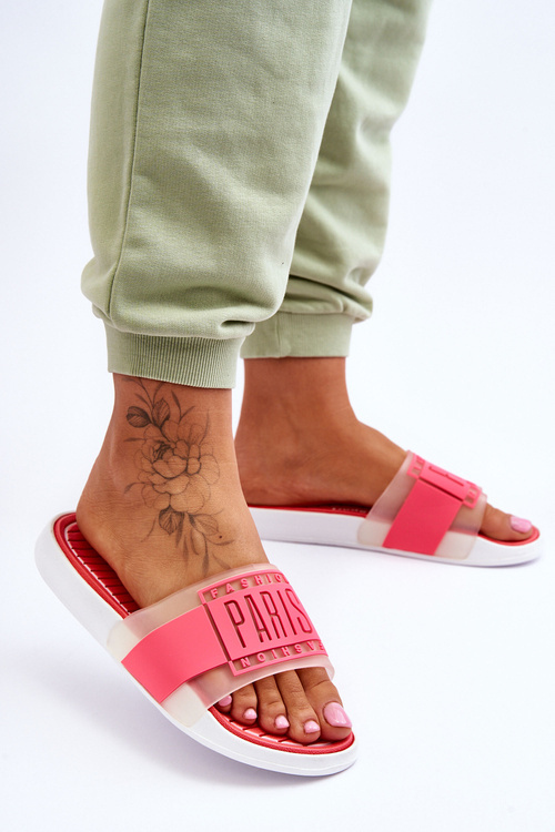 Women's Sport Slippers Neon Pink Sunrise