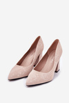 Elegant Heels On A Heel In Pink Vinceza 62223 Beige