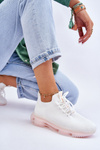 Women's Slip-on Sock Shoes GOE JJ2N4079 White