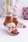 Women's Flip Flops With Flowers White Enrissa