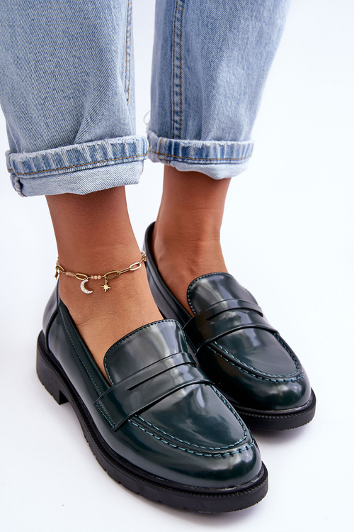 Women's Classic Moccasins Green Faradays