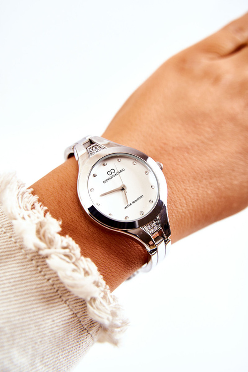 Ladies Giorgio & Dario Bracelet Watch Silver With White Dial Pisento