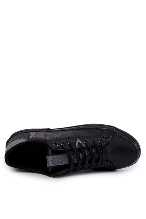 Trampki Buty Sportowe Męskie Skórzane Czarne Big Star JJ174227