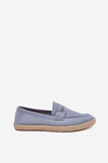 Men's Moccasins With Weave Blue Fiamar