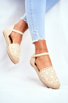 Women's Espadrilles On Platform Beige Vienna