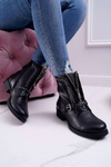 Women's Boots Decorative Zipper Black Hard Way