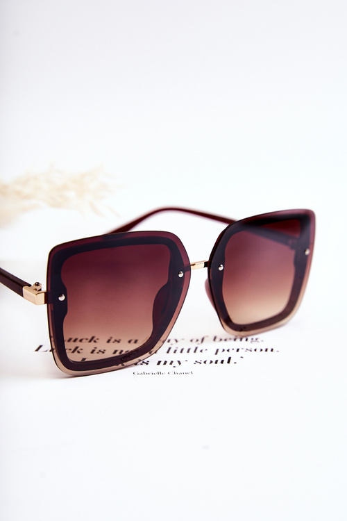 Fashionable Women's Sunglasses V130045 Brown