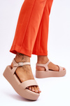 Women's Sandals On A Massive Platform Nude Casen