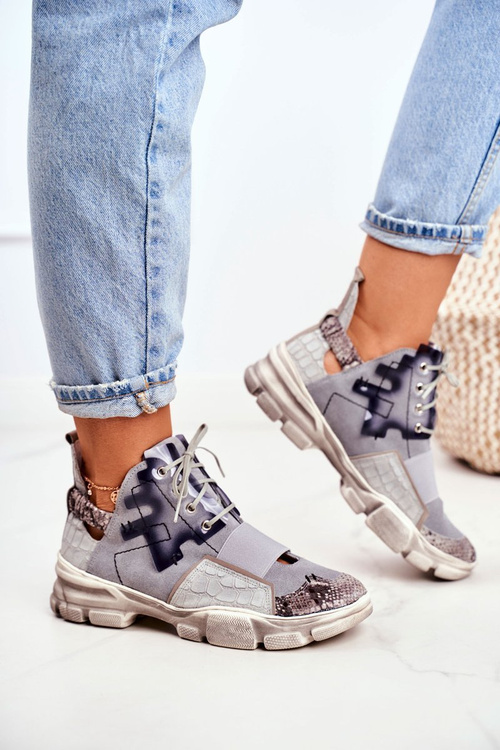 Women’s Sneakers Leather Maciejka 04423-13