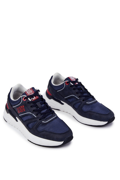 Sneakersy Buty Sportowe Męskie Granatowe Big Star JJ174277